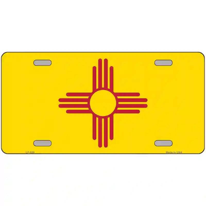 New Mexico State Flag Metal Novelty License Plate 24" x 12" (LLP)