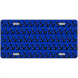Blue Black Anchor Metal Novelty License Plate 24" x 12" (LLP)