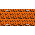 Orange Black Anchor Metal Novelty License Plate 24" x 12" (LLP)