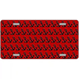 Red Black Anchor Metal Novelty License Plate 24" x 12" (LLP)