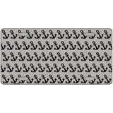 Grey Black Anchor Metal Novelty License Plate 24" x 12" (LLP)