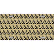 Gold Black Anchor Metal Novelty License Plate 24" x 12" (LLP)