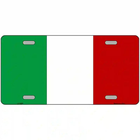 Italy Flag Metal Novelty License Plate 24" x 12" (LLP)