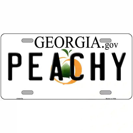 Peachy Georgia Novelty Metal License Plate 24" x 12" (LLP)