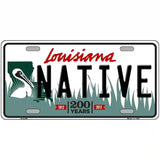 Native Louisiana Novelty Metal License Plate 24" x 12" (LLP)