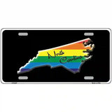 North Carolina Rainbow Metal Novelty License Plate 24" x 12" (LLP)