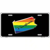 Pennsylvania Rainbow Metal Novelty License Plate 24" x 12" (LLP)