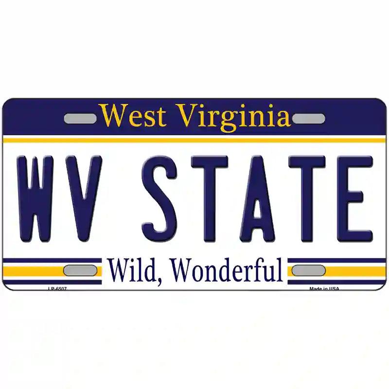 West Virginia State Novelty Metal License Plate 24" x 12" (LLP)