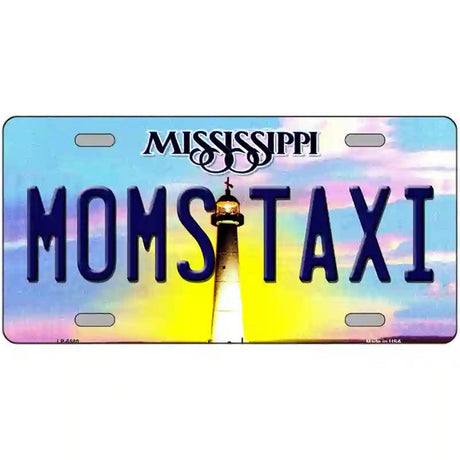 Moms Taxi Mississippi Novelty Metal License Plate 24" x 12" (LLP)