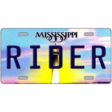Rider Mississippi Novelty Metal License Plate 24" x 12" (LLP)
