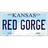 Red Gorge Kansas Novelty Metal License Plate 24" x 12" (LLP)