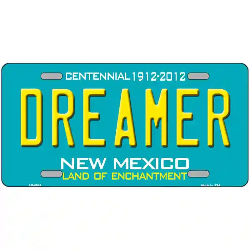 Dreamer New Mexico Novelty Metal License Plate 24" x 12" (LLP)