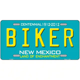 Biker New Mexico Novelty Metal License Plate 24" x 12" (LLP)