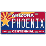 Arizona Centennial Phoenix Novelty Metal License Plate 24" x 12" (LLP)