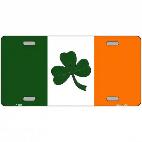 Shamrock Irish Flag Metal Novelty License Plate 24" x 12" (LLP)