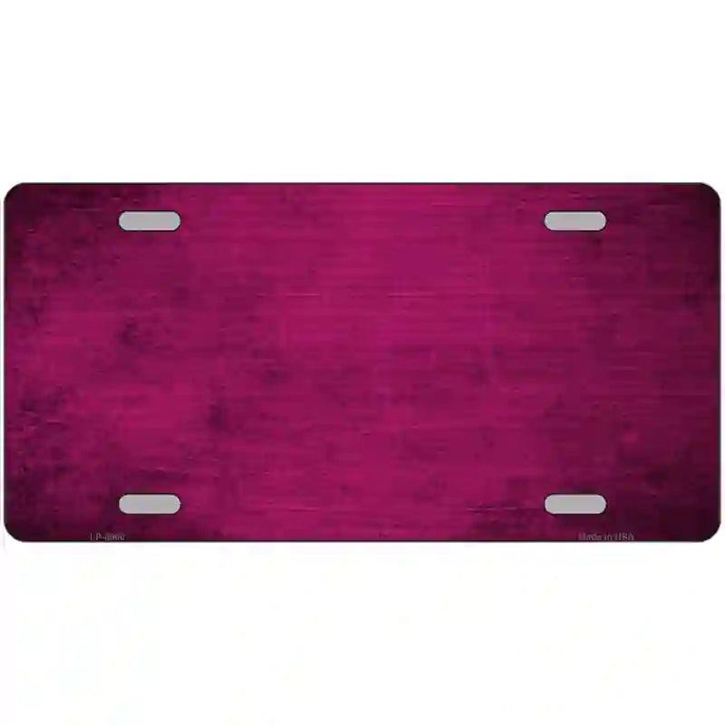 Pink Oil Rubbed Solid Metal Novelty License Plate 24" x 12" (LLP)