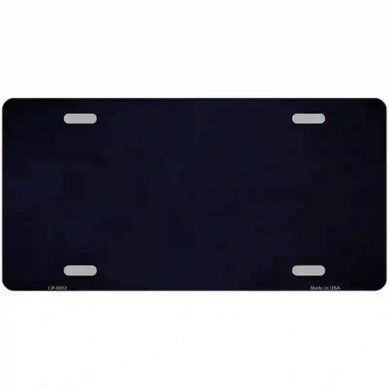 Blue Oil Rubbed Solid Metal Novelty License Plate 24" x 12" (LLP)