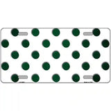 Green White Dots Oil Rubbed Metal Novelty License Plate 24" x 12" (LLP)