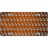 Orange White Anchor Oil Rubbed Metal Novelty License Plate 24" x 12" (LLP)