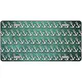 Mint White Anchor Oil Rubbed Metal Novelty License Plate 24" x 12" (LLP)