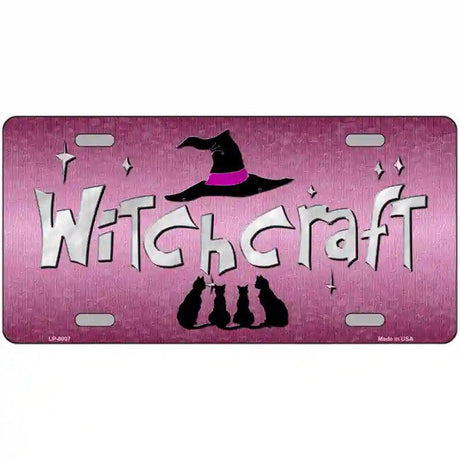 Witchcraft Novelty Metal License Plate 24" x 12" (LLP)