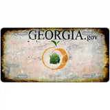 Georgia State Rusty Novelty Metal License Plate 24" x 12" (LLP)