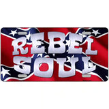 Rebel Soul Metal Novelty License Plate 24" x 12" (LLP)