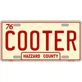 Cooter Metal Novelty License Plate 24" x 12" (LLP)