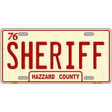 Sheriff Metal Novelty License Plate 24" x 12" (LLP)