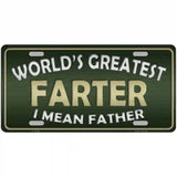 Greatest Farter Metal Novelty License Plate 24" x 12" (LLP)