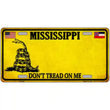 Mississippi Dont Tread On Me Metal Novelty License Plate 24" x 12" (LLP) / Yes