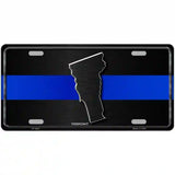Vermont Thin Blue Line Metal Novelty License Plate 24" x 12" (LLP)