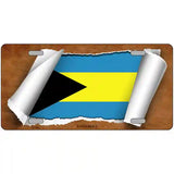 Bahamas Flag Scroll Metal Novelty License Plate 24" x 12" (LLP)