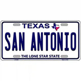 San Antonio Texas Novelty Metal License Plate 24" x 12" (LLP)
