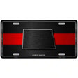 North Dakota Thin Red Line Metal Novelty License Plate 24" x 12" (LLP)