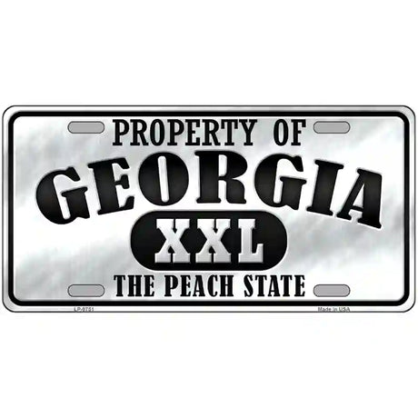 Property Of Georgia Novelty Metal License Plate 24" x 12" (LLP)