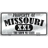 Property Of Missouri Novelty Metal License Plate 24" x 12" (LLP)
