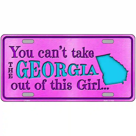 Georgia Girl Novelty Metal License Plate 24" x 12" (LLP)
