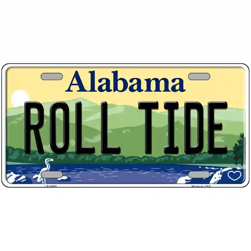 Roll Tide Alabama Metal Novelty License Plate 24" x 12" (LLP)