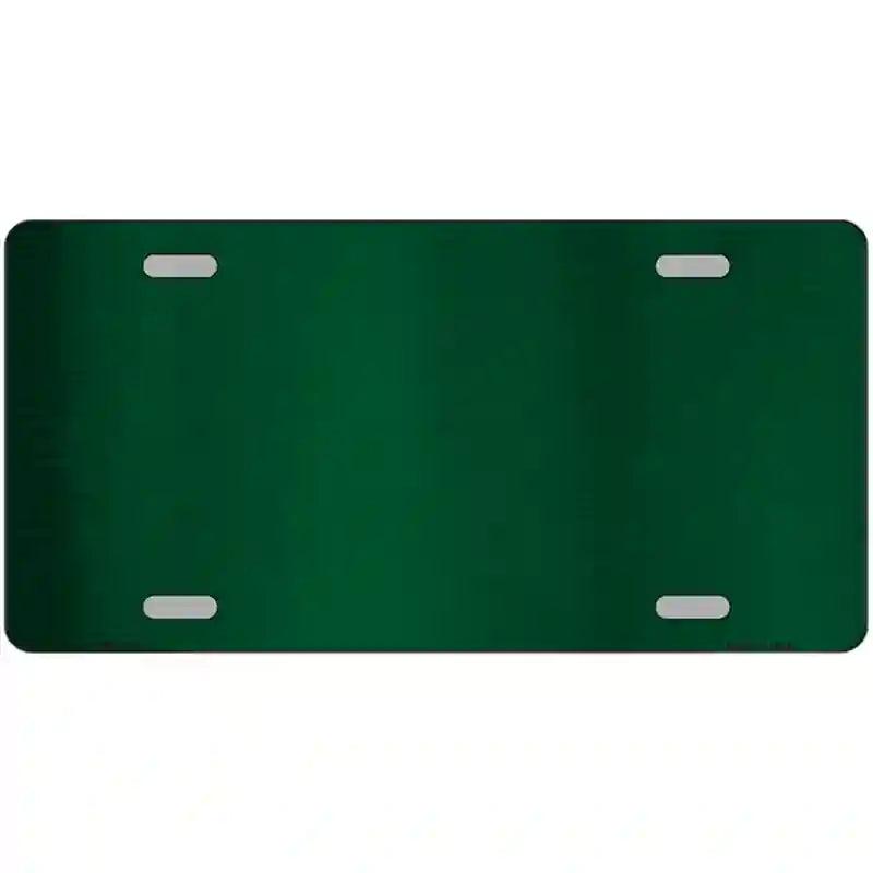 Green Metallic Solid Metal Novelty License Plate 24" x 12" (LLPC)