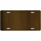 Brown Metallic Solid Metal Novelty License Plate 24" x 12" (LLPC)