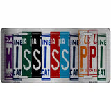 Mississippi License Plate Art Metal Novelty License Plate 24" x 12" (LLPC)