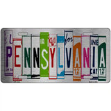 Pennsylvania License Plate Art Metal Novelty License Plate 24" x 12" (LLPC)