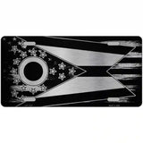 Ohio Carbon Fiber Novelty Metal License Plate 24" x 12" (LLPC)