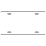 White Dye Sublimation Blank 6X12 Metal Novelty License Plate Tag LP-000