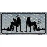 Angel And Devil Novelty Metal License Plate 12" x 6" (LP)