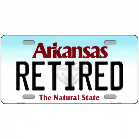 Retired Arkansas Metal Novelty License Plate 12" x 6" (LP)