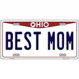 Best Mom Ohio Metal Novelty License Plate 12" x 6" (LP)