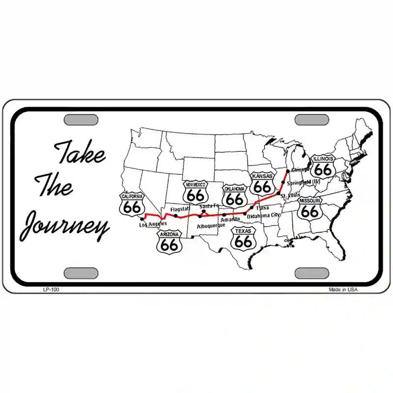 Take The Journey Novelty Metal License Plate 12" x 6" (LP)