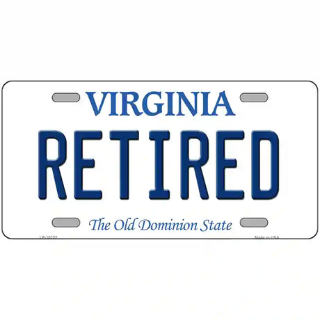 Retired Virginia Metal Novelty License Plate 12" x 6" (LP)